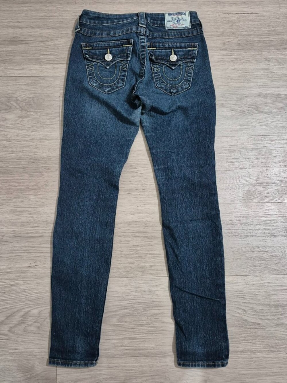 Vintage Made in USA Y2K True Religion Women’s Skinny Jeans Size 25 Dark Wash